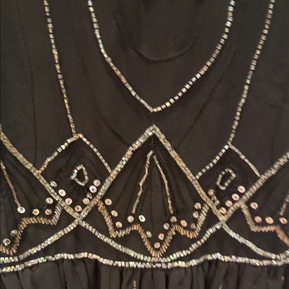 Romeo & Juliet Couture Black Beaded Dress NWT - Picture 8 of 10